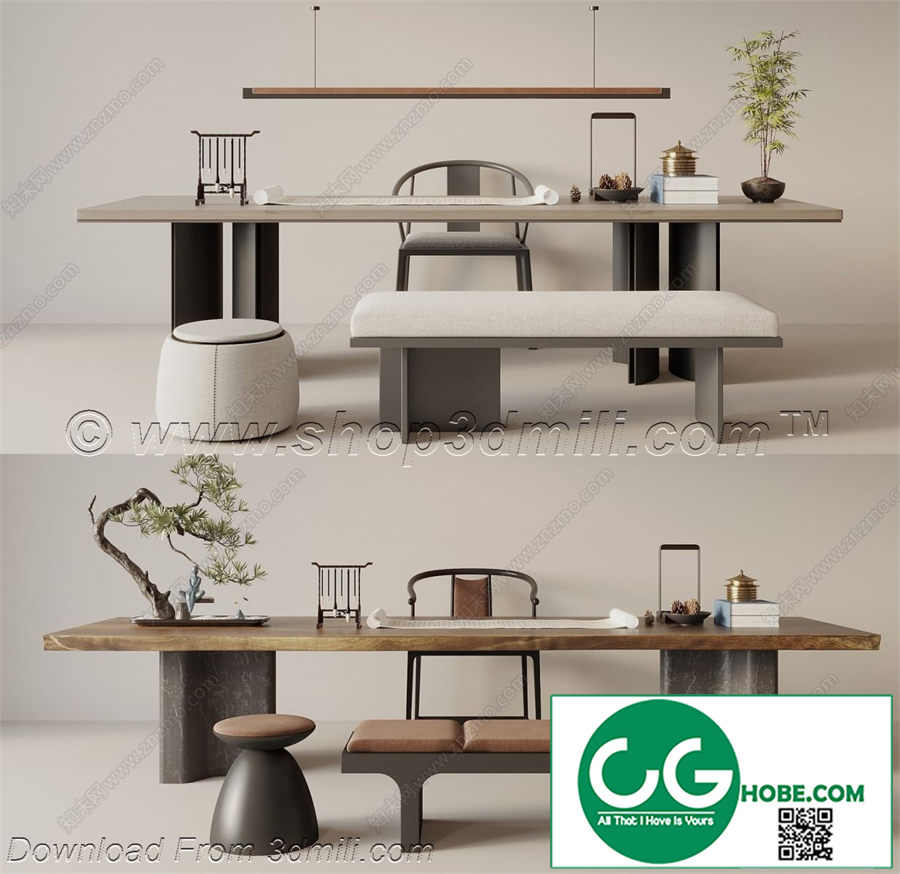 Tea Room 64 3D Model
